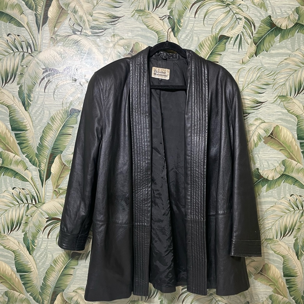 Vintage The leather warehouse Kimono jacket